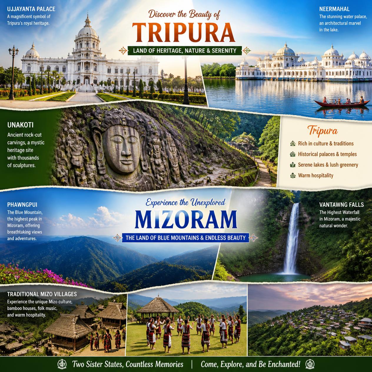 Mystical Tripura & Mizoram 6N/7D Odyssey